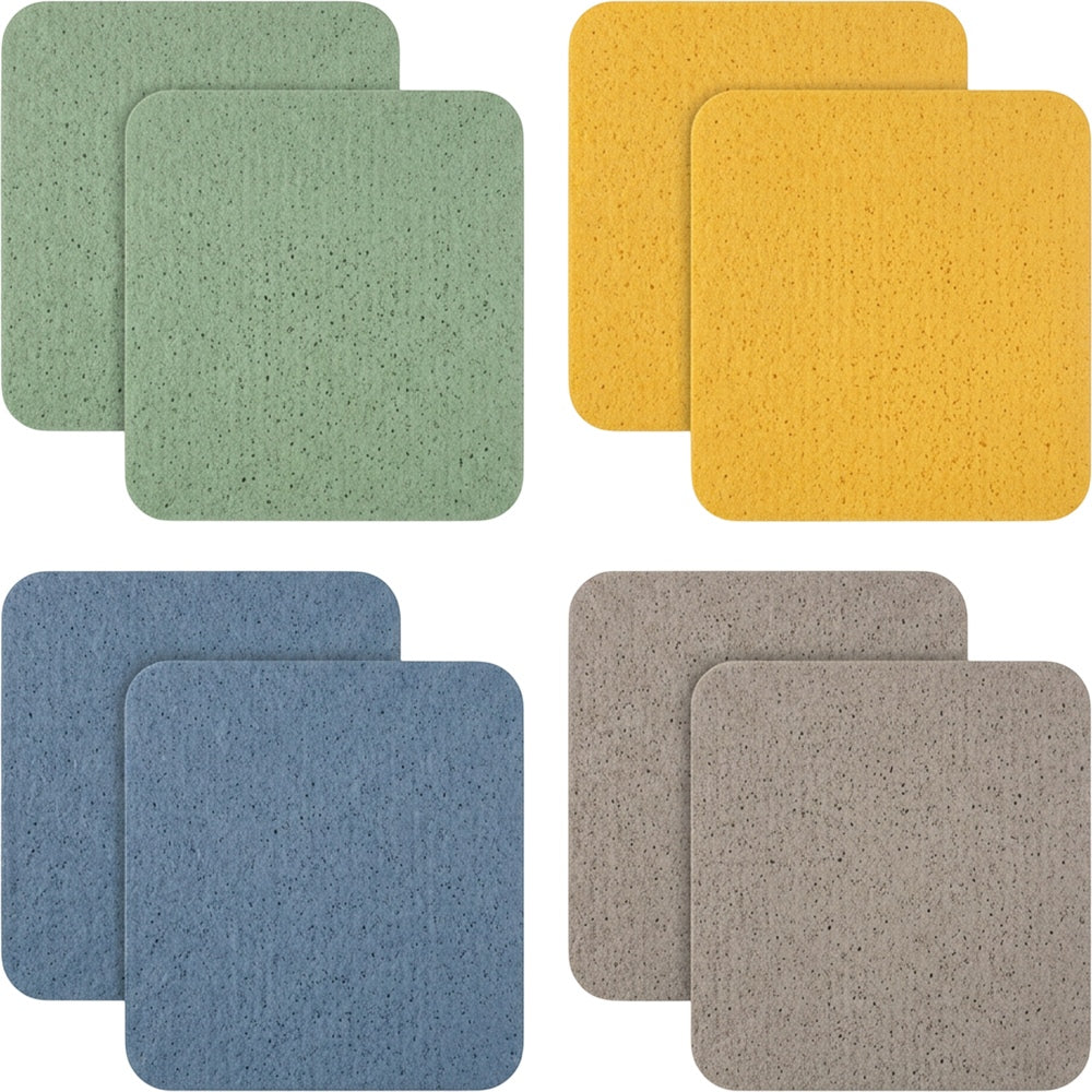 Slob Cellulose-Cotton Sponge Cloths 20 x 18 cm Assorted Pack of 8 - Product view