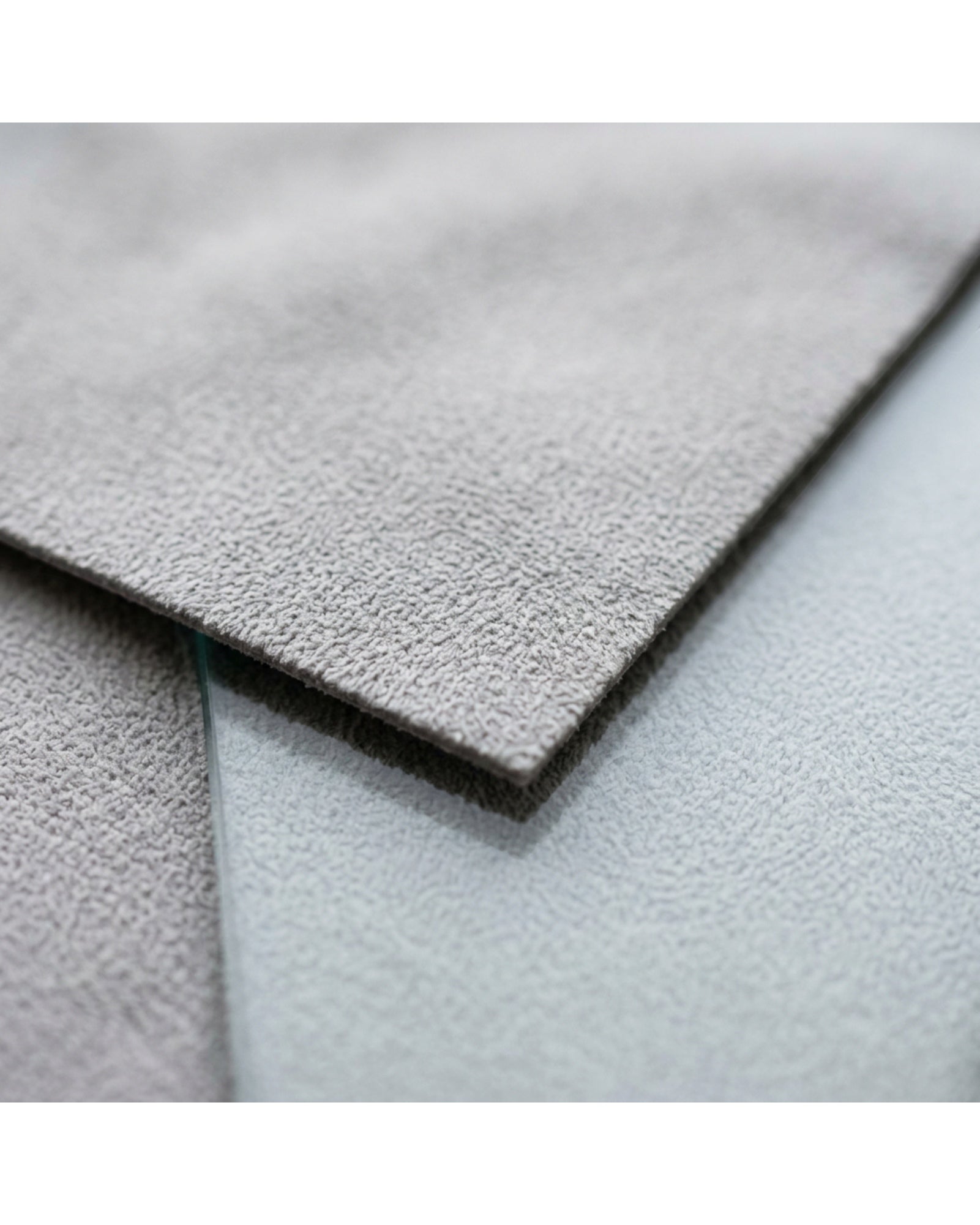 Slob Low-Pile Glass Polishing Cloths 50 x 40 cm Light Gray Pack of 4 - Detail view