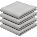 Slob Low-Pile Glass Polishing Cloths 50 x 40 cm Light Gray Pack of 4 - Product view