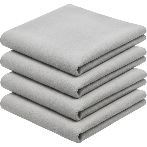 Slob Low-Pile Glass Polishing Cloths 50 x 40 cm Light Gray Pack of 4 - Product view