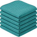 Slob Waffle Microfiber Cleaning Cloths 40 x 40 cm Teal Pack of 6 - Product view